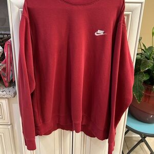 Nike Men's Crewneck Sweater in Rich Burgundy-Size Large